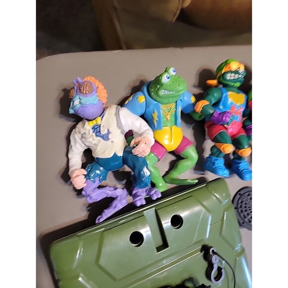 Vtg 1980's 90's Teenage Mutant Ninja Turtles TMNT Figures Accessories Parts lot - Picture 6 of 13
